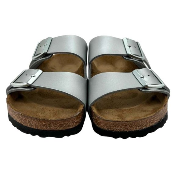 Birkenstock Women's Arizona Sandals | Silver | Size 11 **NEW - Picture 2 of 8